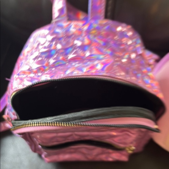 Kids Holographic Pink Backpack - Picture 3 of 3